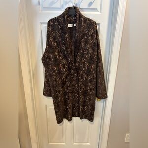 NWT Cyrus Brown Heavyweight Duster Sweater Sz XL - warm